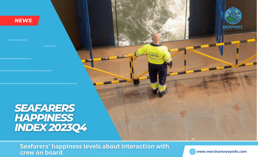 Seafarers Happiness Index 2023Q4: Seafarers’ happiness levels about interaction with crew on board