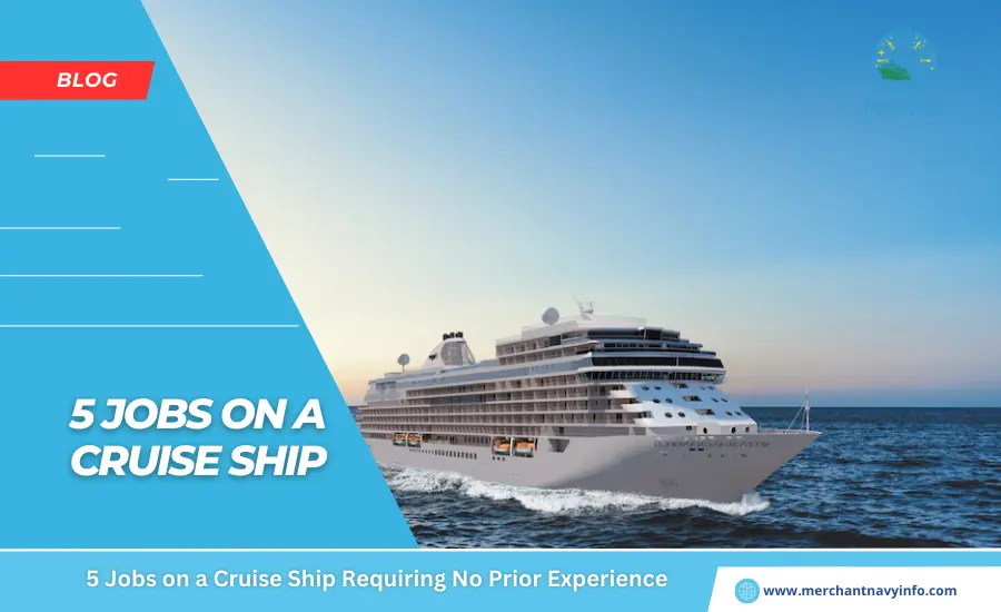 5 Jobs on a Cruise Ship Requiring No Prior Experience - Merchant Navy Info - Blog