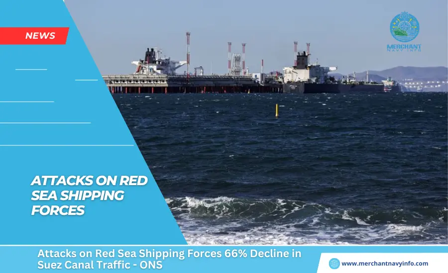 Attacks on Red Sea Shipping Forces 66% Decline in Suez Canal Traffic - ONS - Merchant Navy Info - News