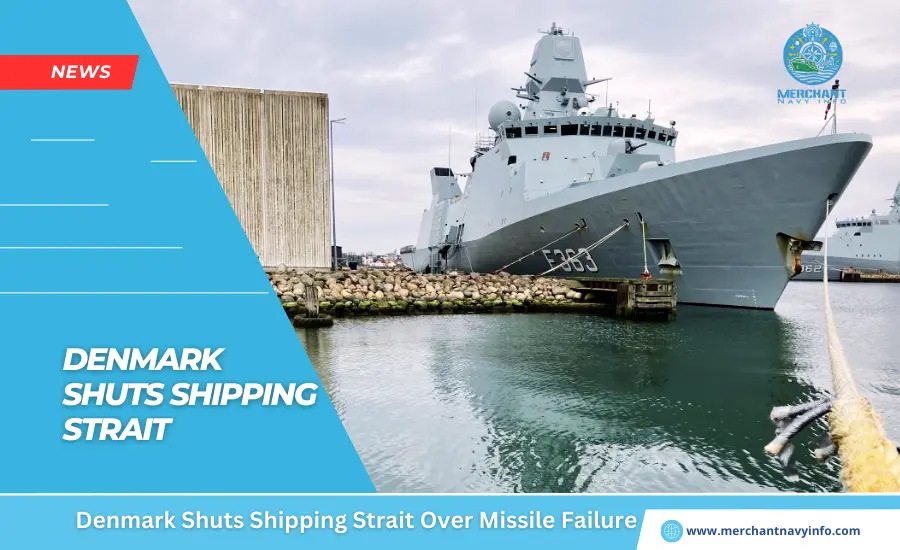 Denmark Shuts Shipping Strait Over Missile Failure - Merchant Navy Info - News