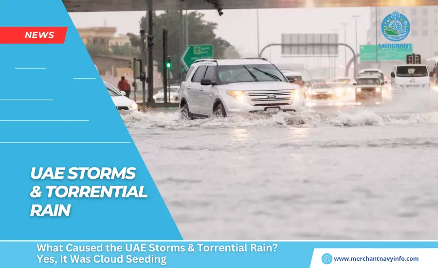What Caused The UAE Storms & Torrential Rain Yes, It Was Cloud Seeding - Merchant Navy Info - NEWS
