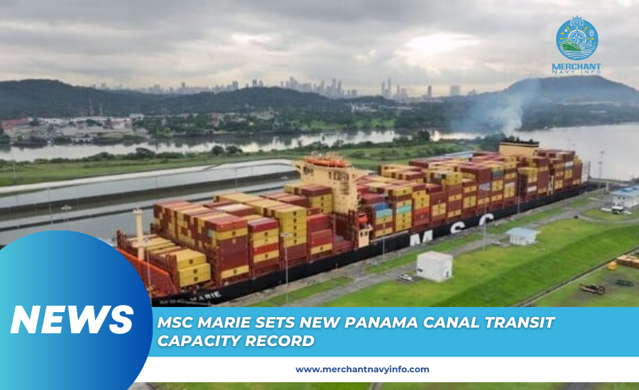 MSC Containership Sets New Panama Canal Cargo Capacity Record - Merchant Navy Info