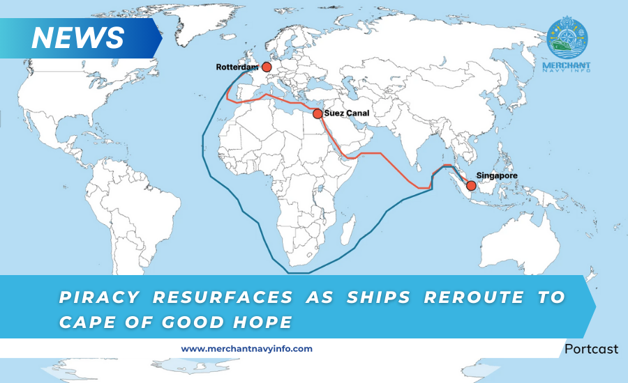 Piracy Resurfaces As Ships Reroute To Cape of Good Hope - merchant navy info