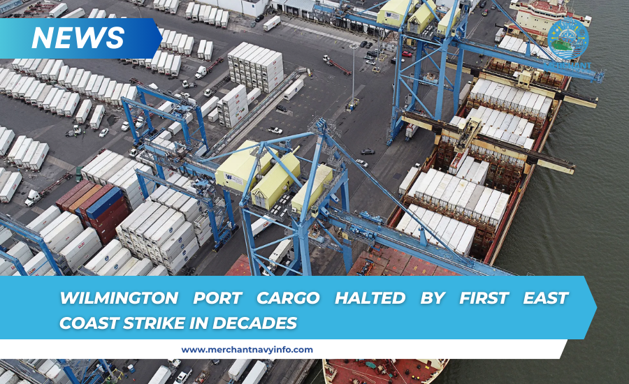 Work at Wilmington Shipping Port has ground to a halt as East Coast's first strike in 47 years - Merchant Navy Info