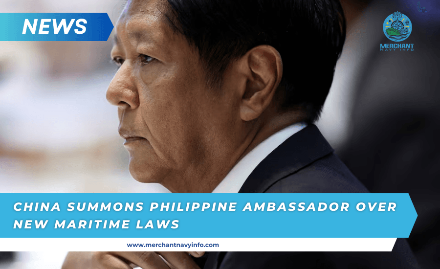 China Summons Philippine Ambassador Over New Maritime Laws - Merchant Navy Info