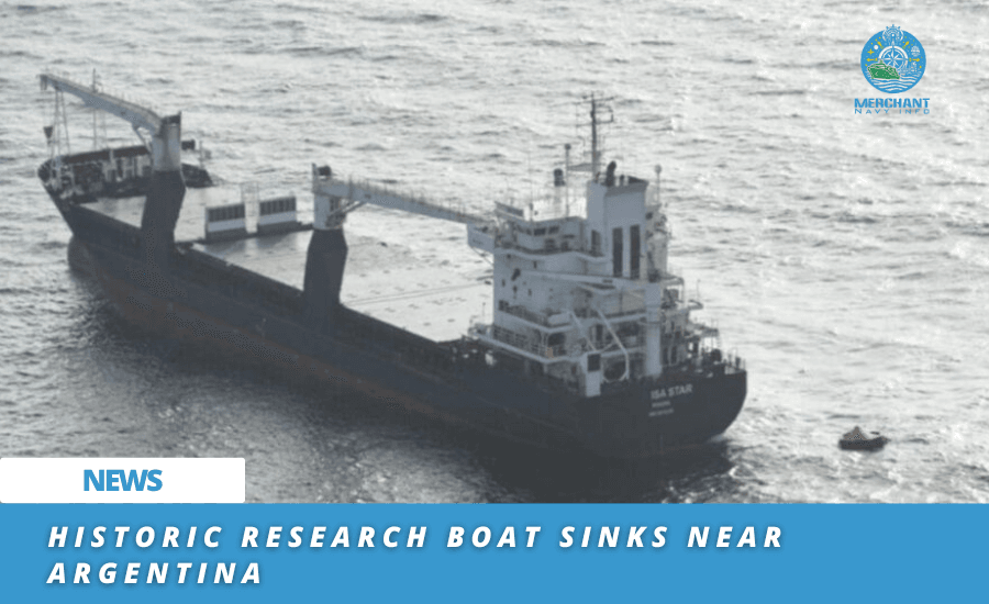 Historic Research Boat Sinks Near Argentina - Merchant navy info
