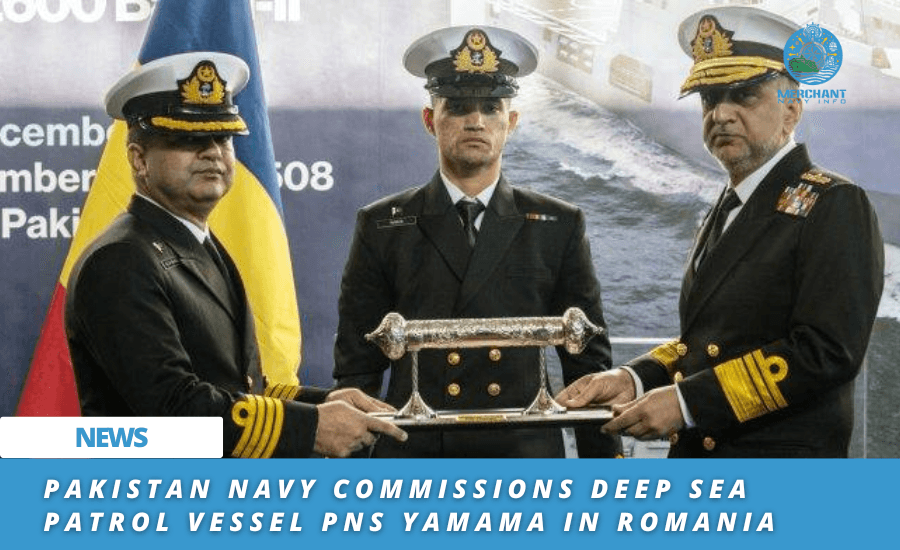 Pakistan Navy Commissions Deep Sea Patrol Vessel PNS Yamama In Romania - Merchant Navy info